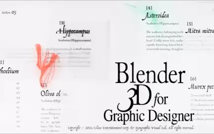 블렌더 3D와 AI로 디자인하는 그래픽 아트워크